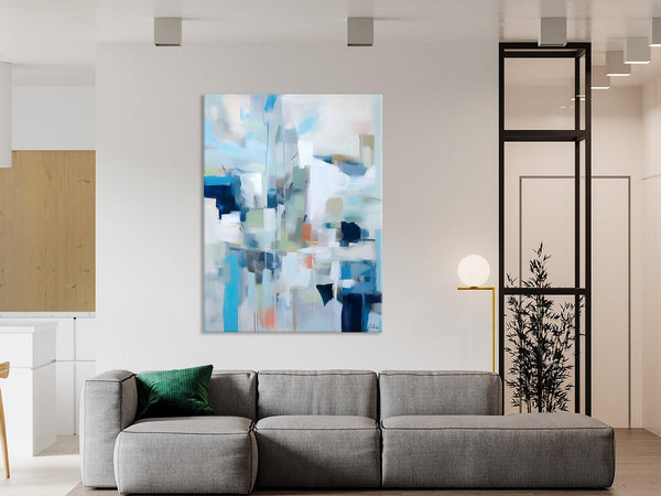 Large Modern Canvas Wall Paintings, Original Abstract Art, Hand Painted Acrylic Painting on Canvas, Large Wall Art Painting for Dining Room-Silvia Home Craft