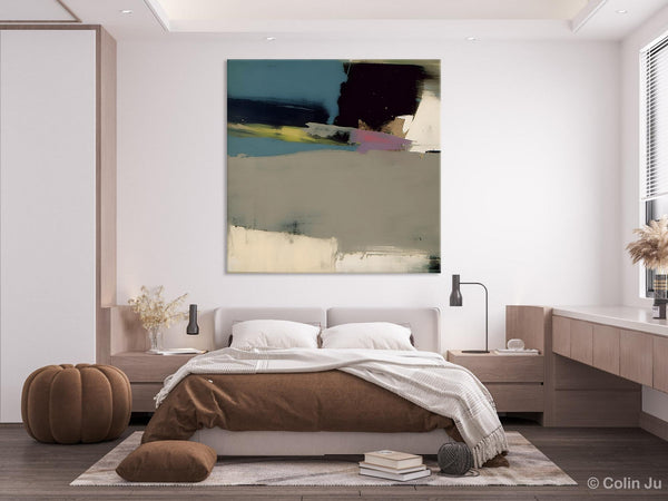 Abstract Wall Art for Bedroom, Original Modern Acrylic Artwork, Modern Canvas Art Paintings, Extra Large Abstract Paintings for Dining Room-Silvia Home Craft