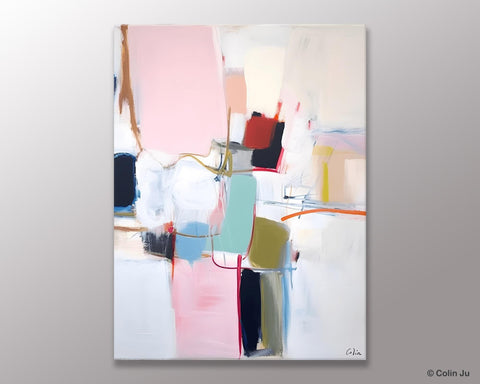 Hand Painted Canvas Art, Modern Paintings, Large Contemporary Wall Art, Extra Large Paintings for Living Room, Original Abstract Painting-Silvia Home Craft