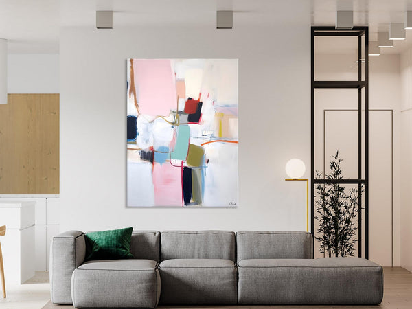 Hand Painted Canvas Art, Modern Paintings, Large Contemporary Wall Art, Extra Large Paintings for Living Room, Original Abstract Painting-Silvia Home Craft
