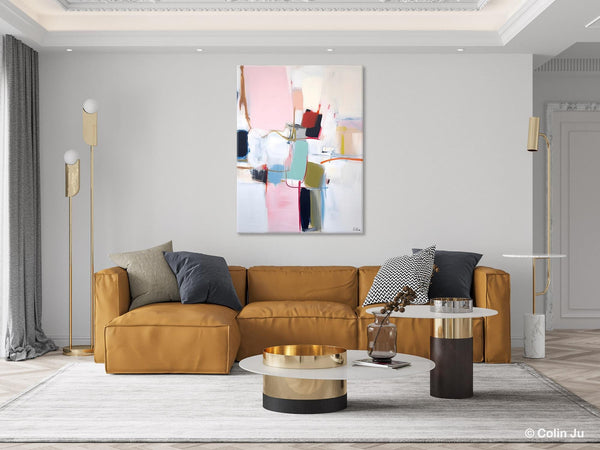 Hand Painted Canvas Art, Modern Paintings, Large Contemporary Wall Art, Extra Large Paintings for Living Room, Original Abstract Painting-Silvia Home Craft