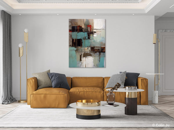 Original Canvas Art, Contemporary Acrylic Painting on Canvas, Large Wall Art Painting for Bedroom, Oversized Modern Abstract Wall Paintings-Silvia Home Craft