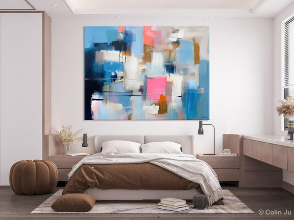 Large Wall Art Paintings, Simple Canvas Art, Contemporary Painting on Canvas, Original Canvas Wall Art for sale, Simple Abstract Paintings-Silvia Home Craft