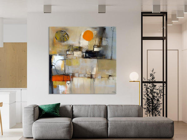 Large Abstract Art for Bedroom, Simple Modern Acrylic Art, Modern Original Abstract Art, Canvas Paintings for Sale, Contemporary Canvas Art-Silvia Home Craft