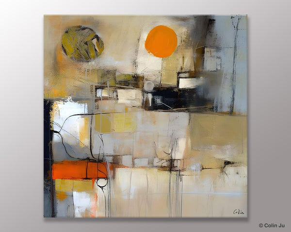Large Abstract Art for Bedroom, Simple Modern Acrylic Art, Modern Original Abstract Art, Canvas Paintings for Sale, Contemporary Canvas Art-Silvia Home Craft