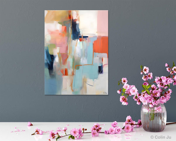 Large Wall Art Painting for Bedroom, Oversized Abstract Wall Art Paintings, Original Modern Artwork, Contemporary Acrylic Painting on Canvas-Silvia Home Craft