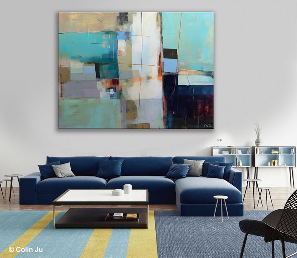 Hand Painted Original Canvas Wall Art, Large Canvas Art Painting for Bedroom, Huge Modern Abstract Paintings, Contemporary Acrylic Paintings-Silvia Home Craft