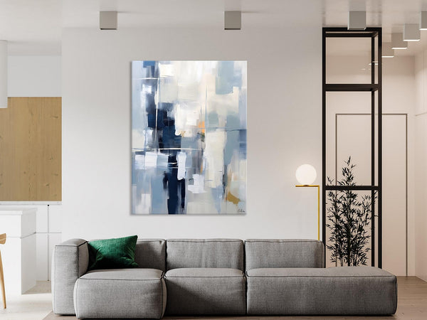 Large Modern Canvas Wall Paintings, Original Abstract Art, Large Wall Art Painting for Dining Room, Hand Painted Acrylic Painting on Canvas-Silvia Home Craft