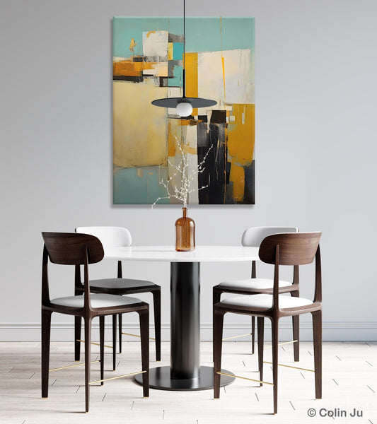 Large Modern Canvas Wall Art Paintings, Large Wall Art Paintings for Bedroom, Original Abstract Art, Hand Painted Acrylic Painting on Canvas-Silvia Home Craft