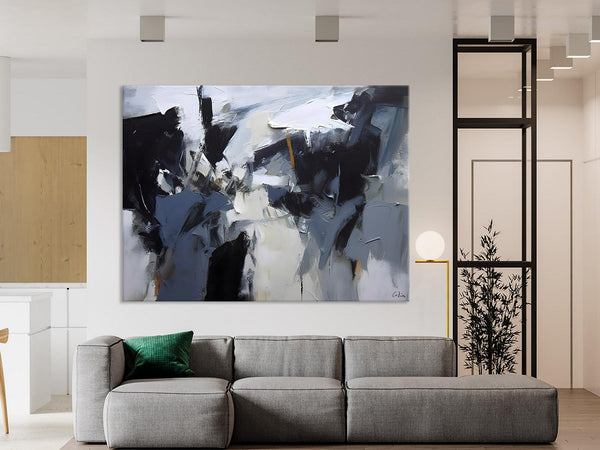 Simple Canvas Art, Contemporary Painting on Canvas, Extra Large Wall Art Paintings, Original Canvas Art for sale, Simple Abstract Paintings-Silvia Home Craft