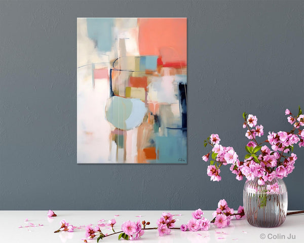 Large Modern Paintings, Original Abstract Canvas Art, Large Wall Painting for Bedroom, Hand Painted Canvas Art, Acrylic Painting on Canvas-Silvia Home Craft