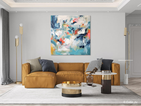 Modern Acrylic Art, Modern Original Abstract Art, Large Abstract Art for Bedroom, Simple Canvas Paintings for Sale, Contemporary Canvas Art-Silvia Home Craft