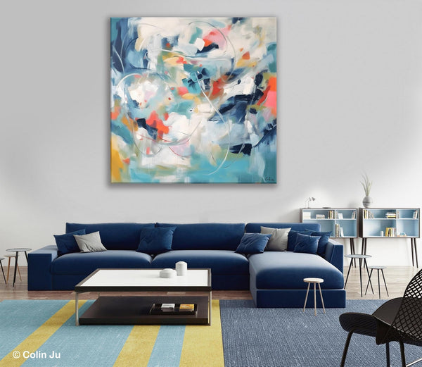 Modern Acrylic Art, Modern Original Abstract Art, Large Abstract Art for Bedroom, Simple Canvas Paintings for Sale, Contemporary Canvas Art-Silvia Home Craft