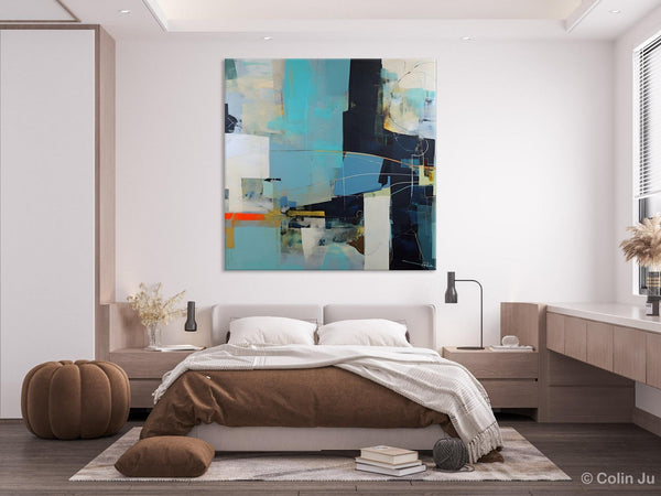 Original Abstract Wall Art, Contemporary Canvas Art, Simple Canvas Paintings, Large Abstract Art for Bedroom, Modern Acrylic Art for Sale-Silvia Home Craft