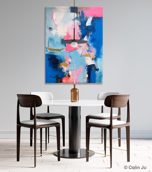 Large Abstract Painting for Bedroom, Oversized Canvas Wall Art Paintings, Original Modern Artwork, Contemporary Acrylic Painting on Canvas-Silvia Home Craft