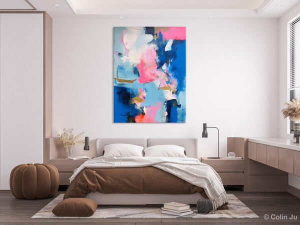 Large Abstract Painting for Bedroom, Oversized Canvas Wall Art Paintings, Original Modern Artwork, Contemporary Acrylic Painting on Canvas-Silvia Home Craft