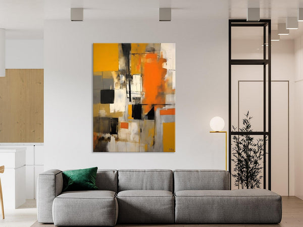 Oversized Abstract Art Paintings, Original Canvas Artwork, Large Wall Art Painting for Dining Room, Contemporary Acrylic Painting on Canvas-Silvia Home Craft