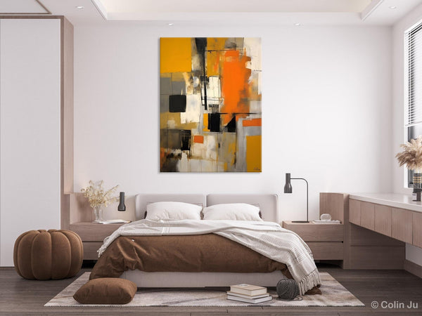 Oversized Abstract Art Paintings, Original Canvas Artwork, Large Wall Art Painting for Dining Room, Contemporary Acrylic Painting on Canvas-Silvia Home Craft