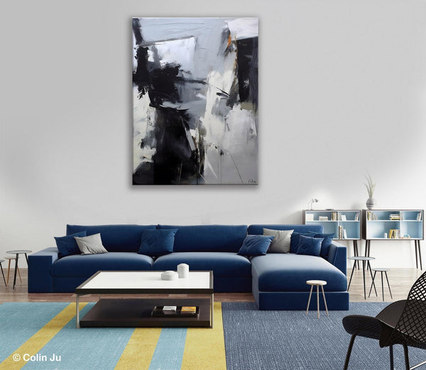 Original Abstract Canvas Art, Large Wall Painting for Bedroom, Hand Painted Canvas Art, Large Modern Paintings, Acrylic Painting on Canvas-Silvia Home Craft