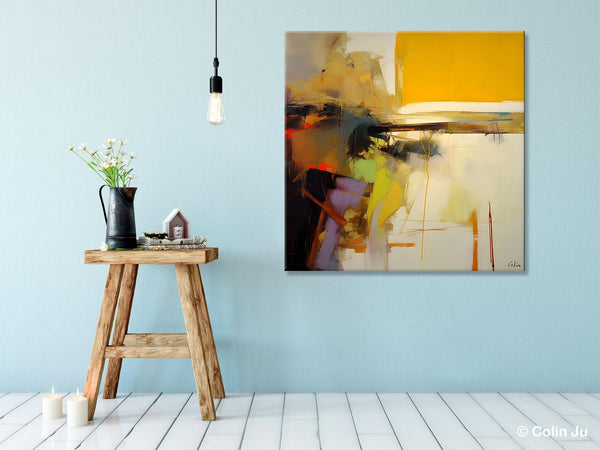 Large Abstract Art for Bedroom, Modern Acrylic Art, Modern Original Abstract Art, Simple Canvas Paintings for Sale, Contemporary Canvas Art-Silvia Home Craft
