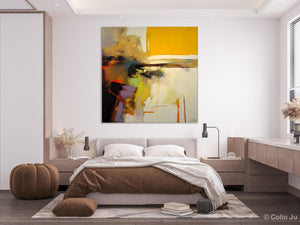 Large Abstract Art for Bedroom, Modern Acrylic Art, Modern Original Abstract Art, Simple Canvas Paintings for Sale, Contemporary Canvas Art-Silvia Home Craft