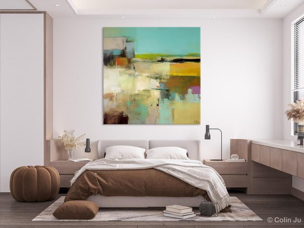 Original Modern Abstract Art for Bedroom, Extra Large Canvas Paintings for Living Room, Abstract Wall Art for Sale, Simple Modern Art-Silvia Home Craft