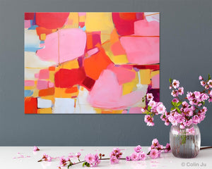 Original Modern Artwork, Large Wall Art Painting for Bedroom, Oversized Abstract Wall Art Paintings, Contemporary Acrylic Painting on Canvas-Silvia Home Craft
