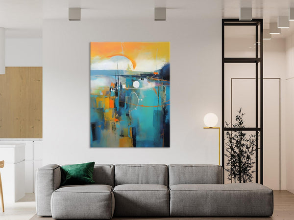 Extra Large Modern Canvas Art for Bedroom, Original Art Paintings, Large Paintings for Sale, Hand Painted Canvas Art, Acrylic Art on Canvas-Silvia Home Craft