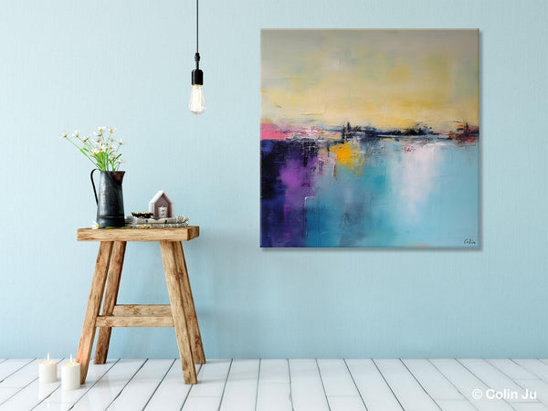 Original Abstract Wall Art, Simple Canvas Art, Large Canvas Paintings for Living Room, Large Abstract Artwork, Modern Acrylic Art for Sale-Silvia Home Craft