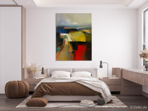 Oversized Abstract Wall Art Paintings, Large Wall Paintings for Bedroom, Contemporary Abstract Paintings on Canvas, Original Abstract Art-Silvia Home Craft