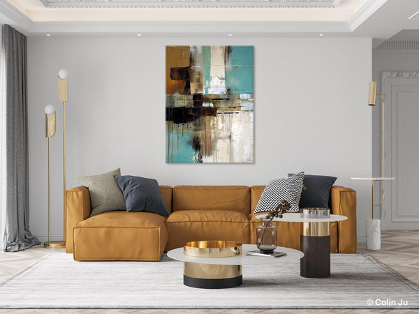Hand Painted Canvas Art, Modern Paintings, Extra Large Paintings for Living Room, Large Contemporary Wall Art, Original Abstract Painting-Silvia Home Craft