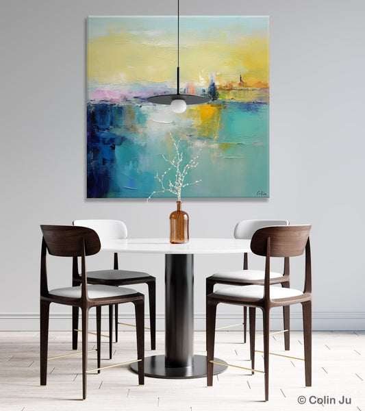 Modern Canvas Paintings, Contemporary Canvas Art, Original Modern Wall Art, Modern Acrylic Artwork, Large Abstract Painting for Bedroom-Silvia Home Craft