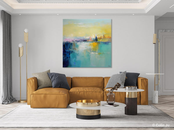 Modern Canvas Paintings, Contemporary Canvas Art, Original Modern Wall Art, Modern Acrylic Artwork, Large Abstract Painting for Bedroom-Silvia Home Craft