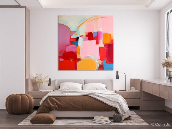 Large Abstract Art for Bedroom, Original Abstract Wall Art, Modern Canvas Paintings, Simple Modern Acrylic Artwork, Contemporary Canvas Art-Silvia Home Craft