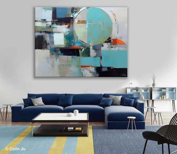 Extra Large Modern Canvas Paintings, Hand Painted Canvas Art, Large Original Wall Art Painting for Bedroom, Acrylic Paintings on Canvas-Silvia Home Craft