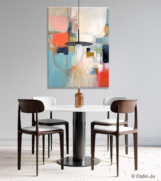 Large Wall Paintings for Bedroom, Original Abstract Art, Contemporary Abstract Paintings on Canvas, Oversized Abstract Wall Art Paintings-Silvia Home Craft
