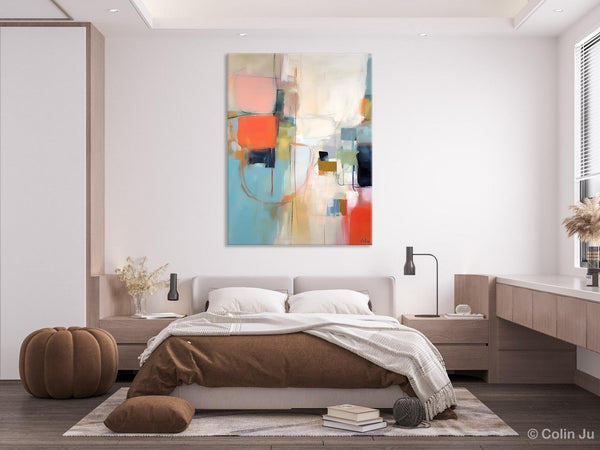 Large Wall Paintings for Bedroom, Original Abstract Art, Contemporary Abstract Paintings on Canvas, Oversized Abstract Wall Art Paintings-Silvia Home Craft