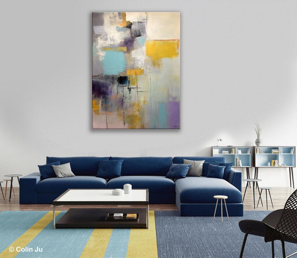 Modern Paintings, Extra Large Paintings for Living Room, Large Contemporary Wall Art, Hand Painted Canvas Art, Original Abstract Painting-Silvia Home Craft