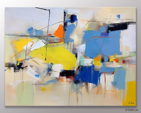 Large Canvas Art for Sale, Original Abstract Art Paintings, Hand Painted Canvas Art, Acrylic Painting on Canvas, Large Painting for Bedroom-Silvia Home Craft