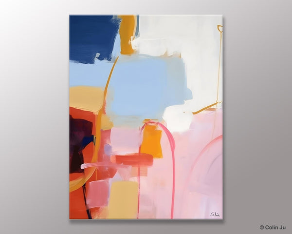 Contemporary Acrylic Painting on Canvas, Large Wall Art Painting for Bedroom, Original Canvas Art, Oversized Modern Abstract Wall Paintings-Silvia Home Craft