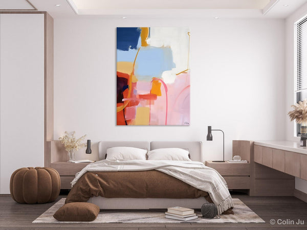 Contemporary Acrylic Painting on Canvas, Large Wall Art Painting for Bedroom, Original Canvas Art, Oversized Modern Abstract Wall Paintings-Silvia Home Craft