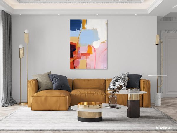 Contemporary Acrylic Painting on Canvas, Large Wall Art Painting for Bedroom, Original Canvas Art, Oversized Modern Abstract Wall Paintings-Silvia Home Craft