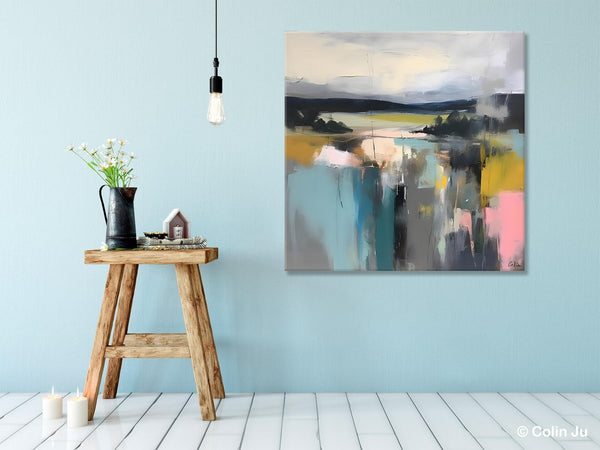 Contemporary Canvas Art, Original Modern Wall Art, Modern Acrylic Artwork, Modern Canvas Paintings, Large Abstract Painting for Bedroom-Silvia Home Craft