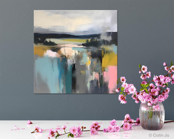 Contemporary Canvas Art, Original Modern Wall Art, Modern Acrylic Artwork, Modern Canvas Paintings, Large Abstract Painting for Bedroom-Silvia Home Craft