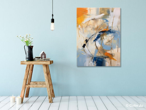 Modern Acrylic Paintings, Large Paintings for Living Room, Contemporary Wall Art Paintings, Hand Painted Canvas Art, Original Abstract Art-Silvia Home Craft