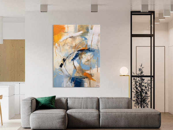 Modern Acrylic Paintings, Large Paintings for Living Room, Contemporary Wall Art Paintings, Hand Painted Canvas Art, Original Abstract Art-Silvia Home Craft