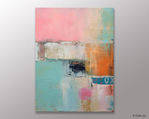 Canvas Paintings for Dining Room, Oversized Modern Wall Art, Acrylic Painting on Canvas, Contemporary Paintings, Original Abstract Paintings-Silvia Home Craft