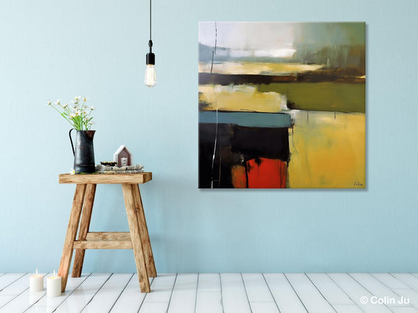 Large Abstract Painting for Bedroom, Original Modern Wall Art Paintings, Modern Acrylic Paintings, Huge Contemporary Canvas Paintings-Silvia Home Craft