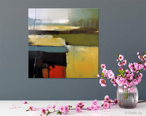 Large Abstract Painting for Bedroom, Original Modern Wall Art Paintings, Modern Acrylic Paintings, Huge Contemporary Canvas Paintings-Silvia Home Craft