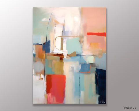 Contemporary Acrylic Painting on Canvas, Large Wall Art Painting for Living Room, Original Canvas Art, Modern Abstract Wall Paintings-Silvia Home Craft